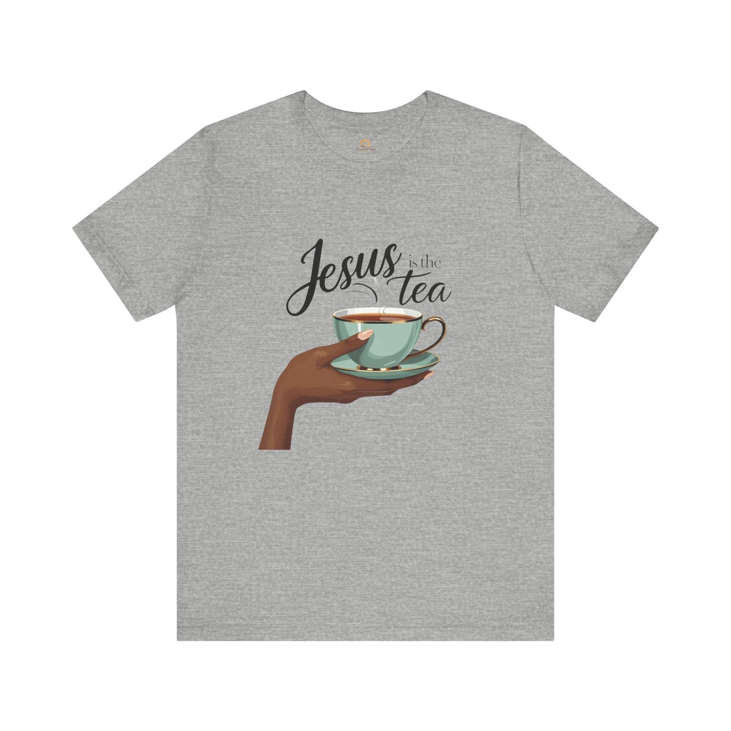 Jesus is the Tea Unisex Short Sleeve Tee, Casual Christian Shirt, Gift for Tea Lovers, Faith-Based Apparel, Inspirational T-Shirt