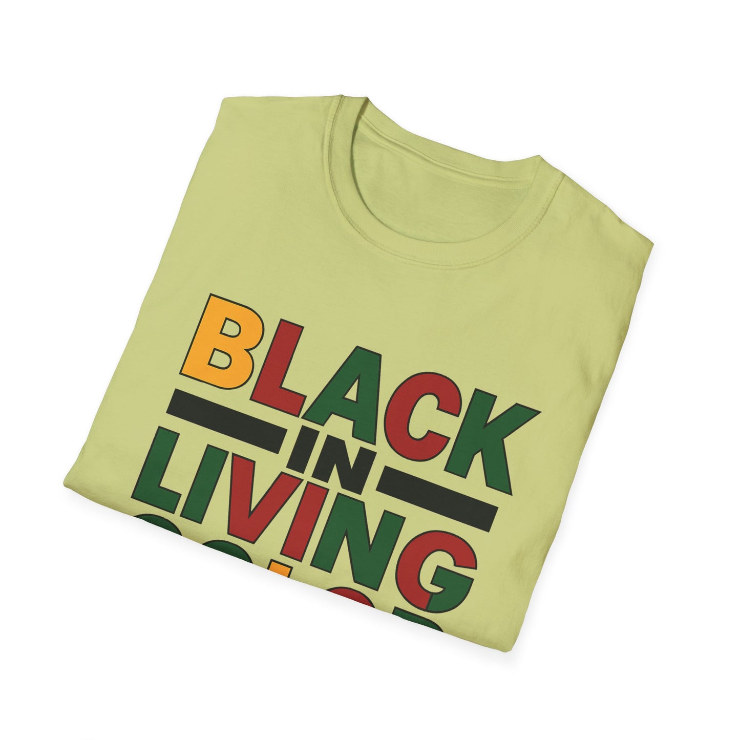 Juneteenth Black in Living Color T-Shirt - Unisex Softstyle Tee