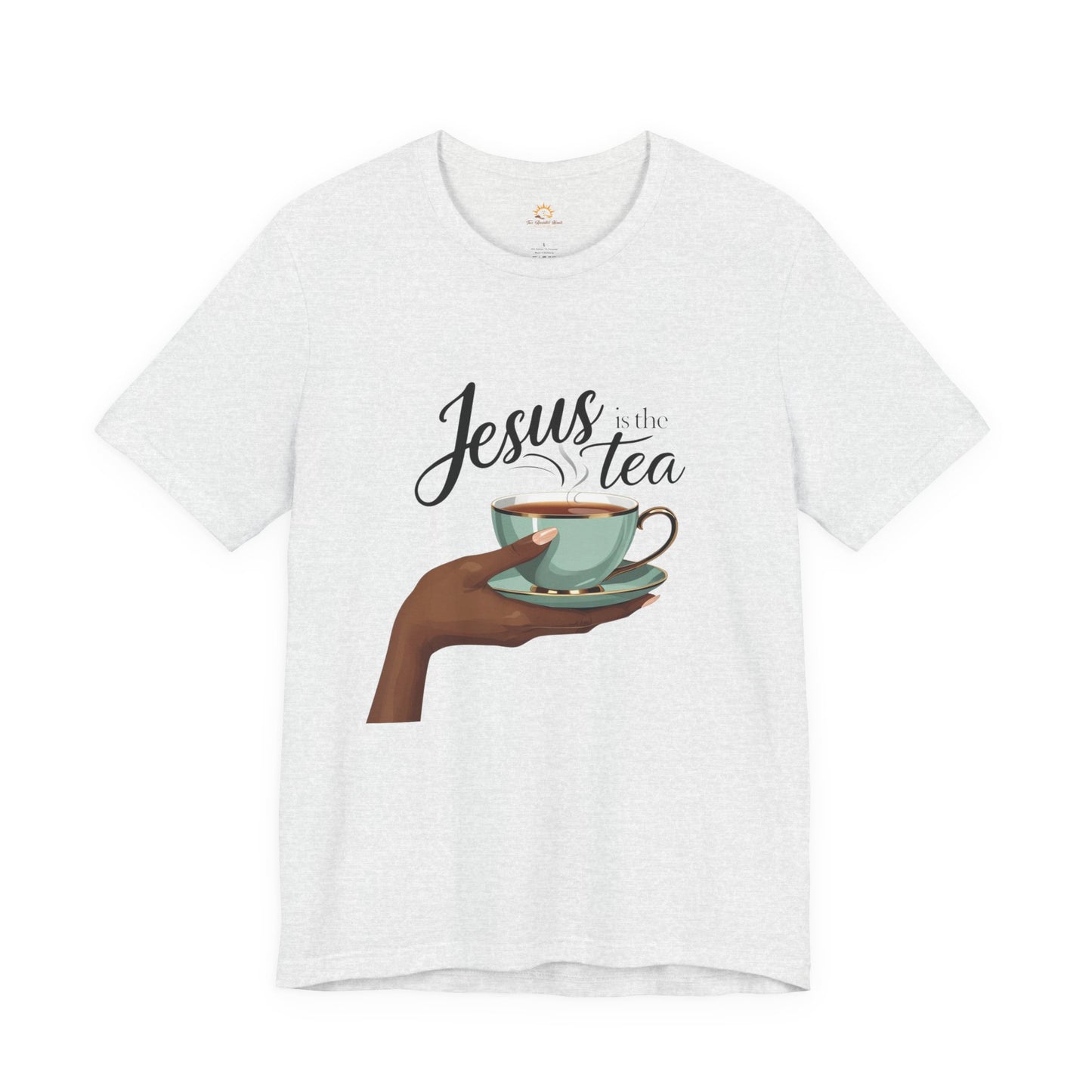 Jesus is the Tea Unisex Short Sleeve Tee, Casual Christian Shirt, Gift for Tea Lovers, Faith-Based Apparel, Inspirational T-Shirt