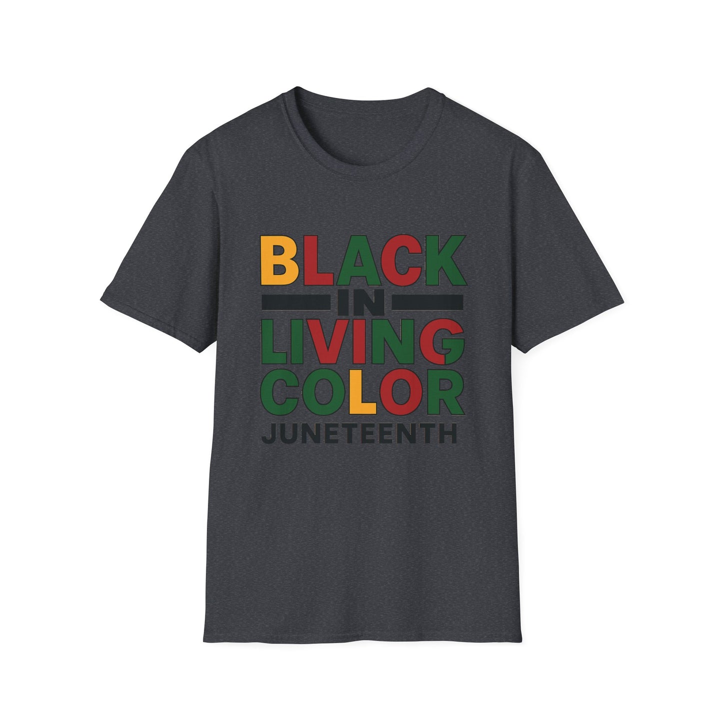 Juneteenth Black in Living Color T-Shirt - Unisex Softstyle Tee