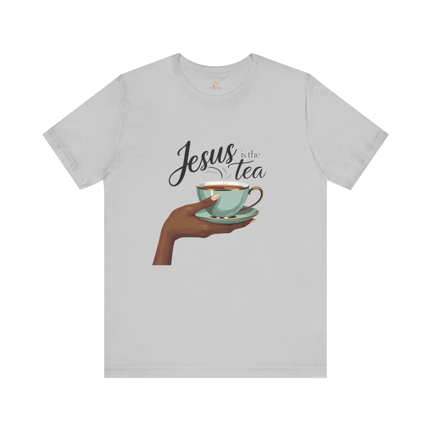 Jesus is the Tea Unisex Short Sleeve Tee, Casual Christian Shirt, Gift for Tea Lovers, Faith-Based Apparel, Inspirational T-Shirt
