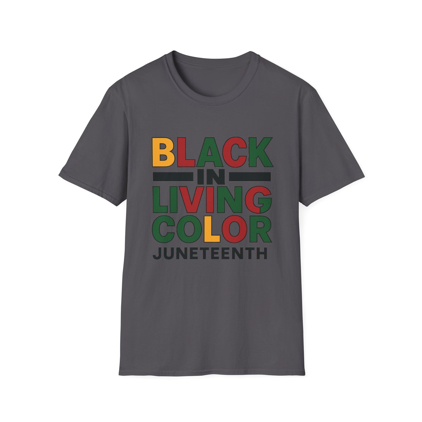 Juneteenth Black in Living Color T-Shirt - Unisex Softstyle Tee