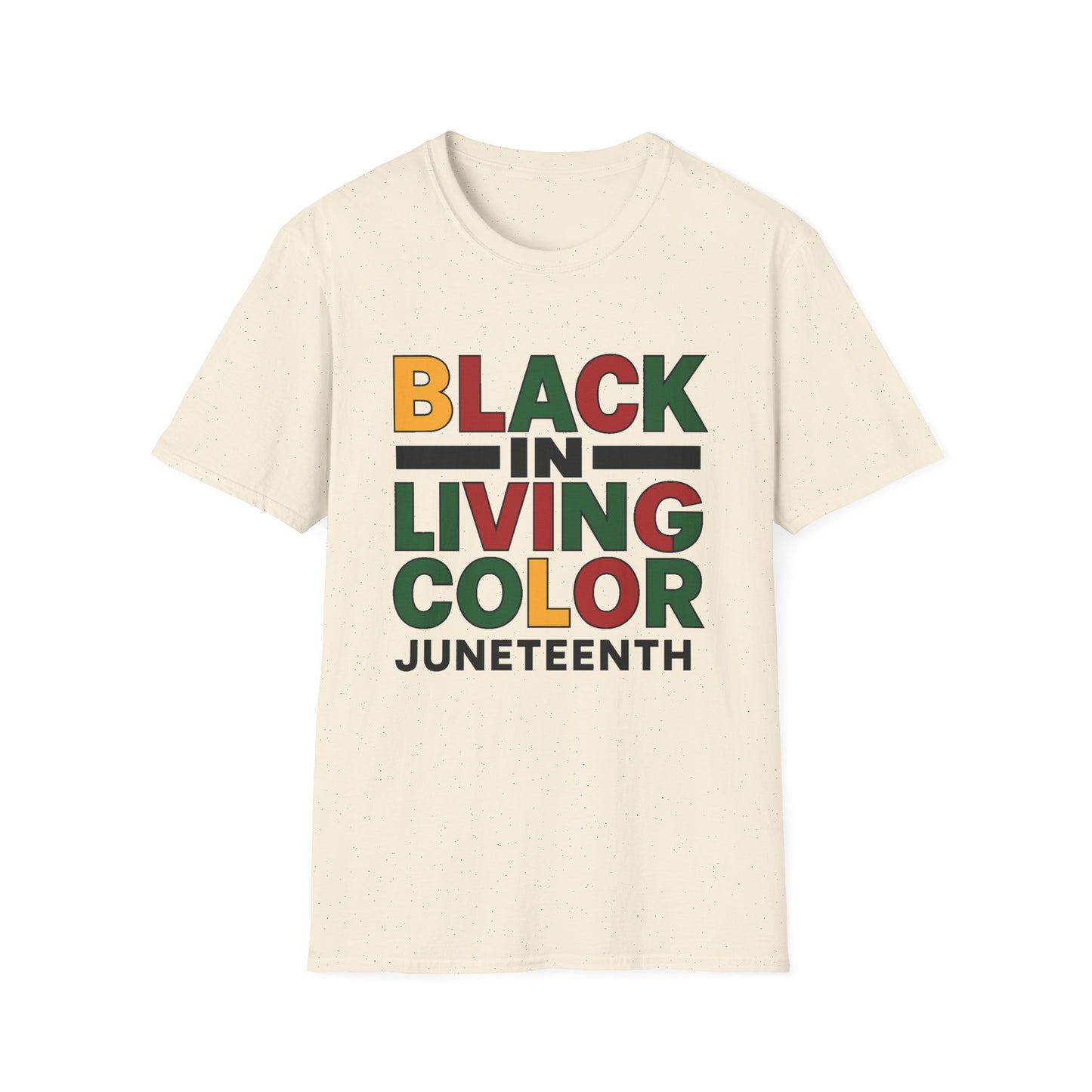 Juneteenth Black in Living Color T-Shirt - Unisex Softstyle Tee