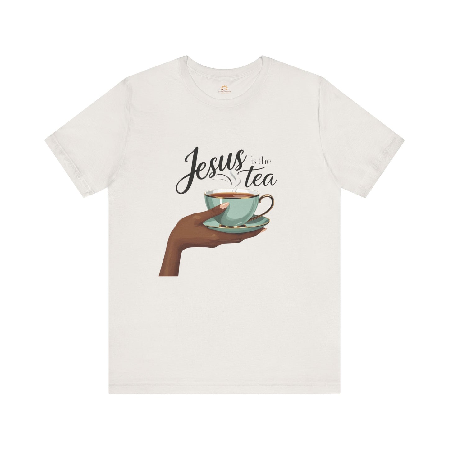 Jesus is the Tea Unisex Short Sleeve Tee, Casual Christian Shirt, Gift for Tea Lovers, Faith-Based Apparel, Inspirational T-Shirt