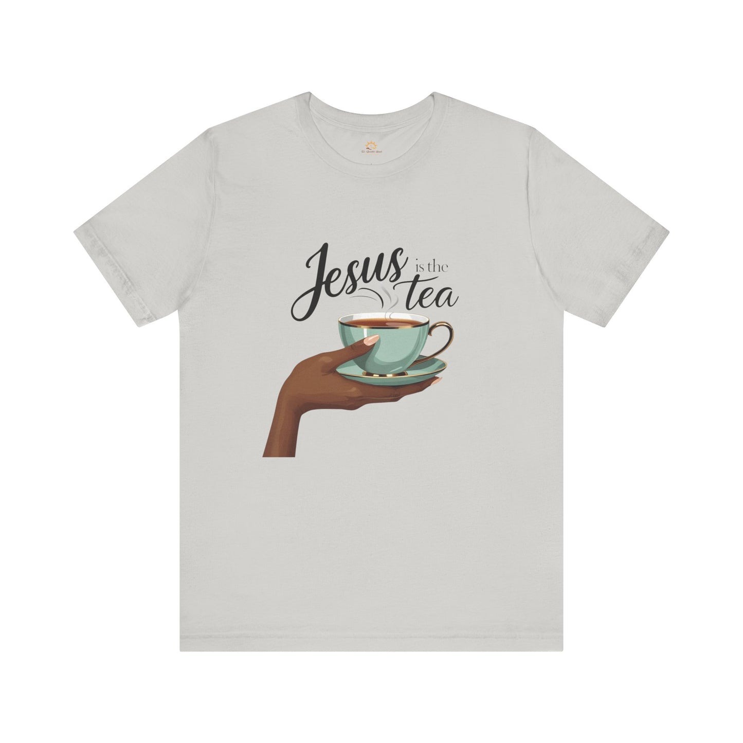 Jesus is the Tea Unisex Short Sleeve Tee, Casual Christian Shirt, Gift for Tea Lovers, Faith-Based Apparel, Inspirational T-Shirt