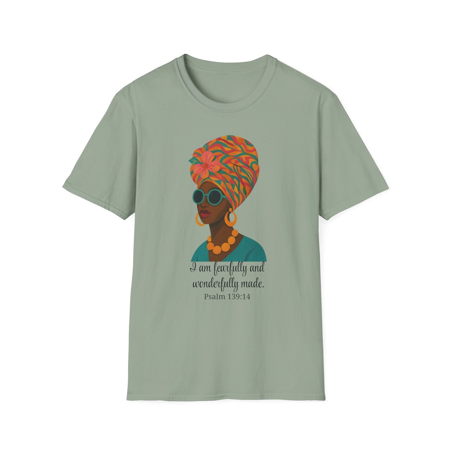 Inspirational Graphic T-Shirt, Unisex Softstyle Tee, Faith-Based Apparel, African American Pride, Gift for Her