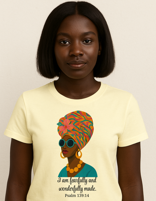 Inspirational Graphic T-Shirt, Unisex Softstyle Tee, Faith-Based Apparel, African American Pride, Gift for Her
