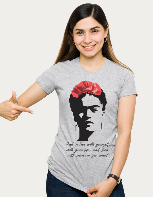 Frida Kahlo Inspired Art Tee | Motivational Graphic Shirt, Gift for Art Lovers, Unisex Fashion, Self-Love Quote T-Shirt
