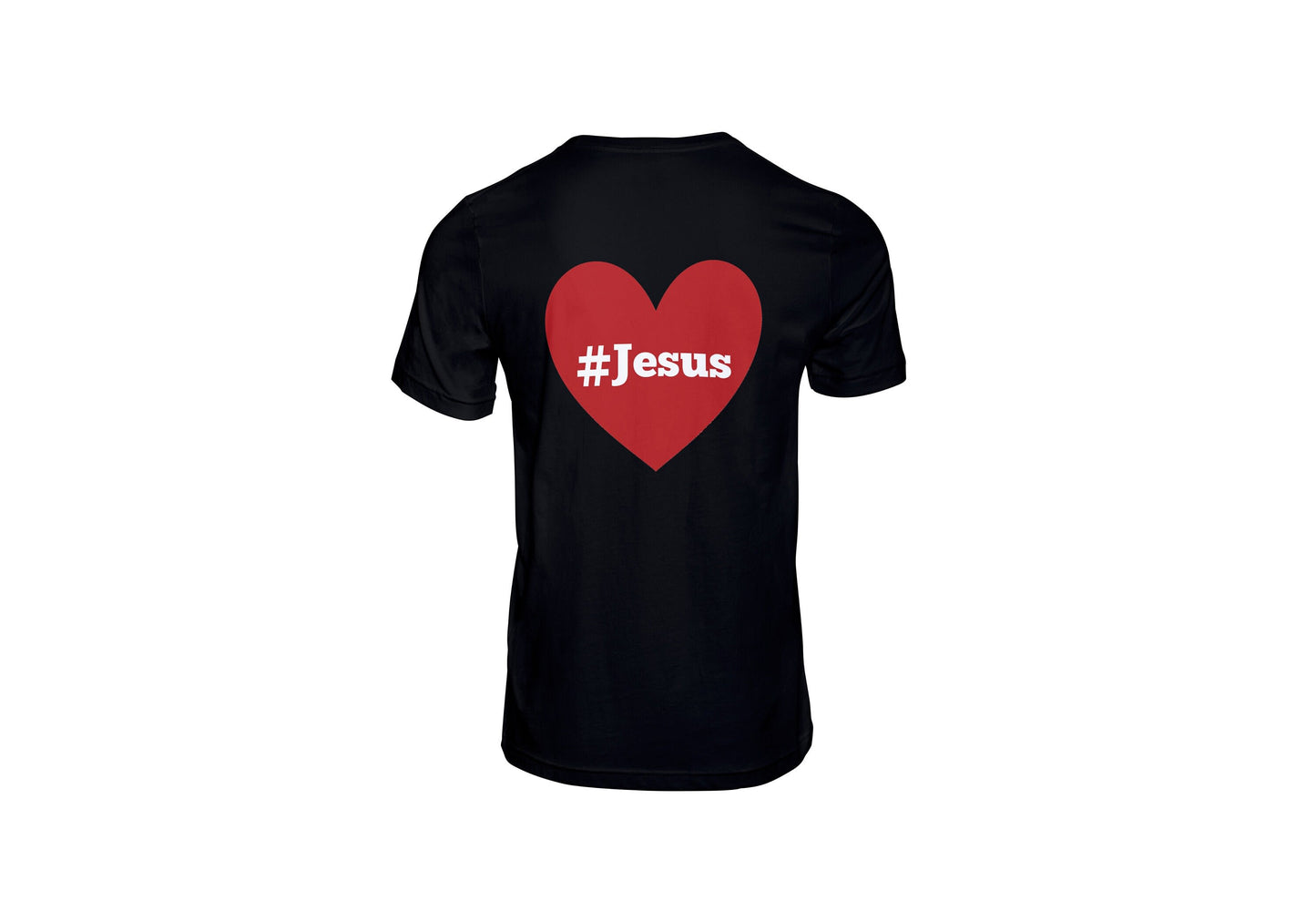 Hashtag Jesus Love T-shirt - Faith-Inspired Design, Soft Cotton, Unisex Fit - Two Anointed Hands