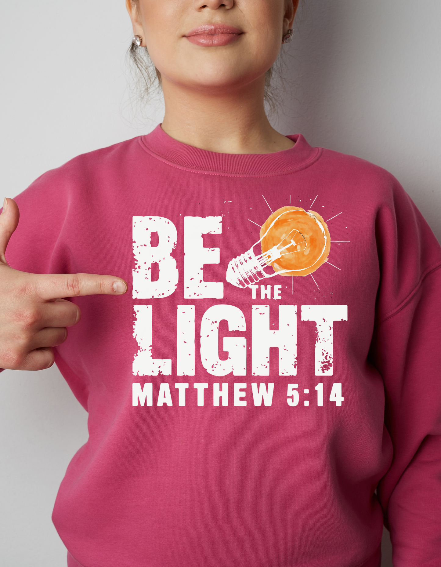 Be the Light Hoodie/Crewneck - Two Anointed Hands