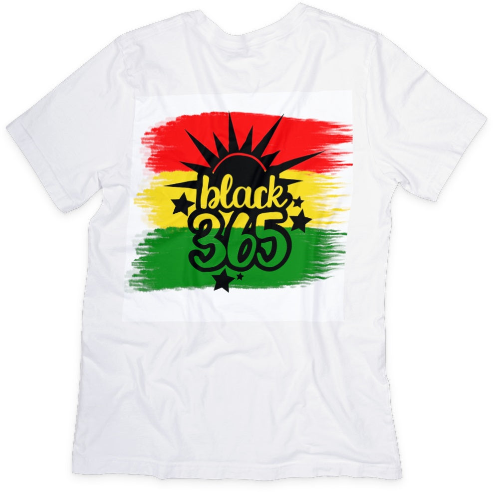 Black 365 T-shirt - Celebrate Black Excellence Year-Round - Two Anointed Hands