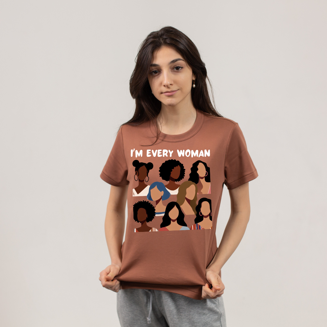 I'm Every Woman T-shirt, African-American, Inspirational T-shirt, Graphic Tee, Empowerment T-shirt - Two Anointed Hands