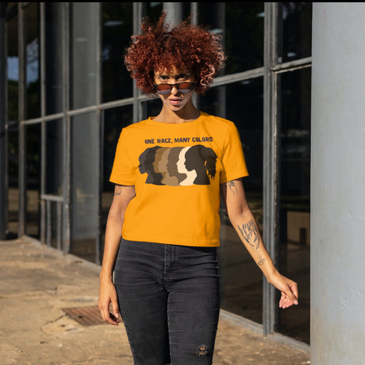 One Race Many Colors Unity T-shirt - Two Anointed Hands