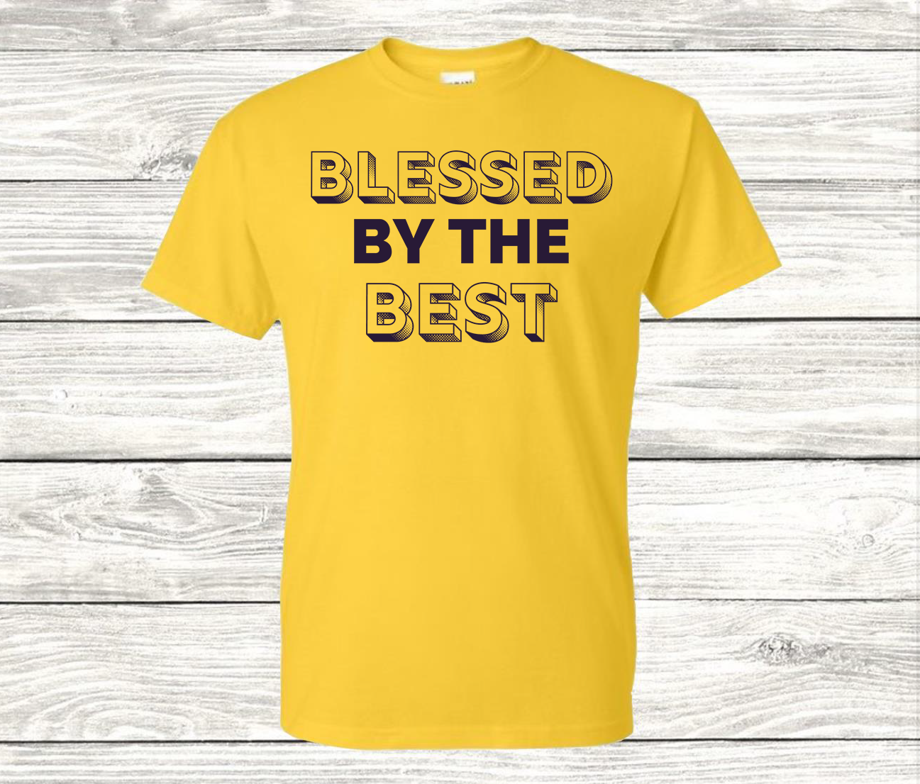 Blessed by The Best T-shirt - Faith-Based Design, Soft Cotton, Unisex - Two Anointed Hands