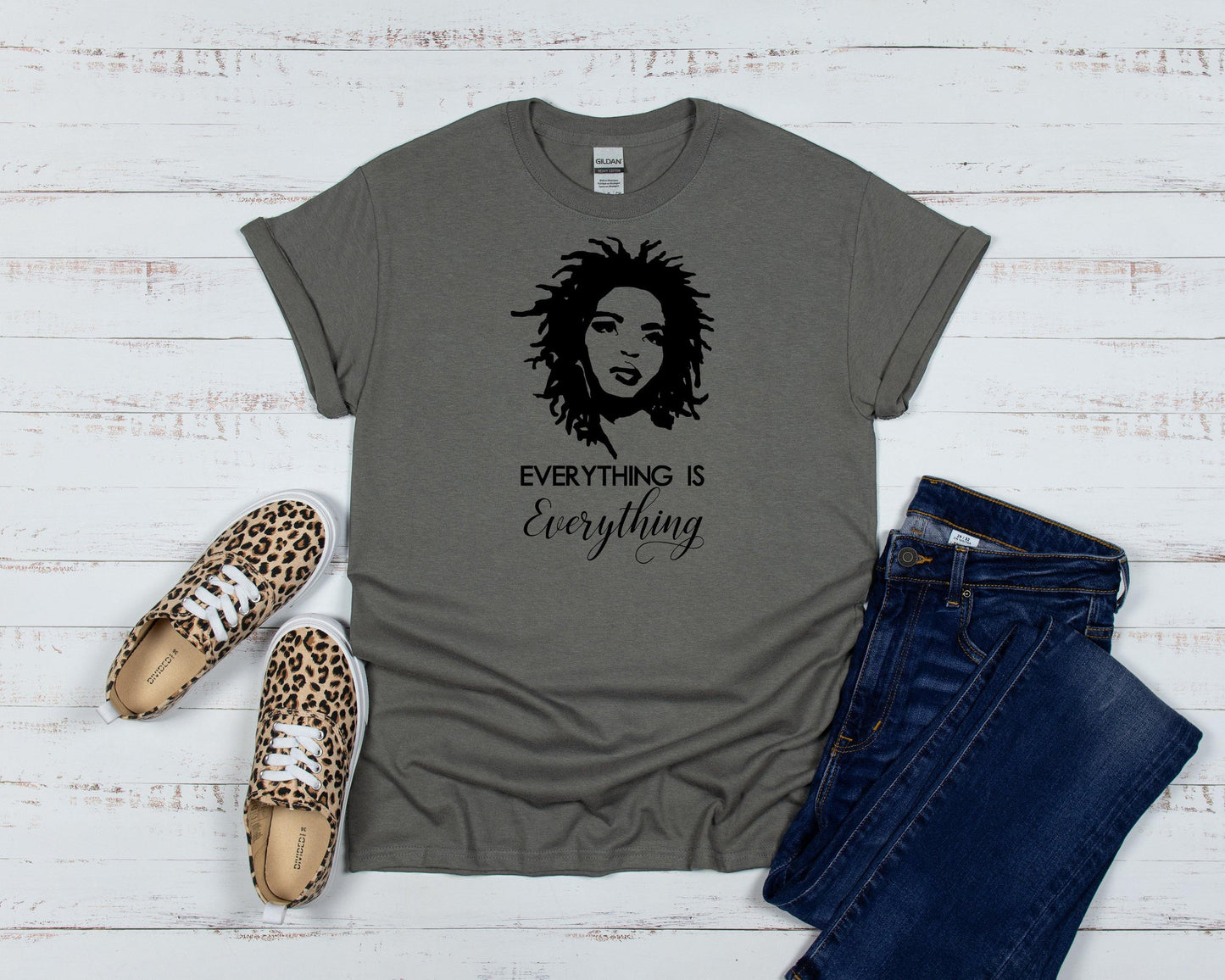 Everything Is Everything T-shirt - Positive Vibes, Soft Cotton, Unisex Fit - Two Anointed Hands