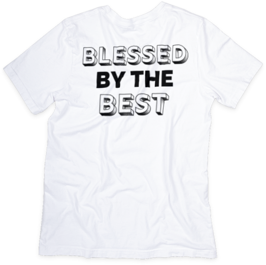 Blessed by The Best T-shirt - Faith-Based Design, Soft Cotton, Unisex - Two Anointed Hands