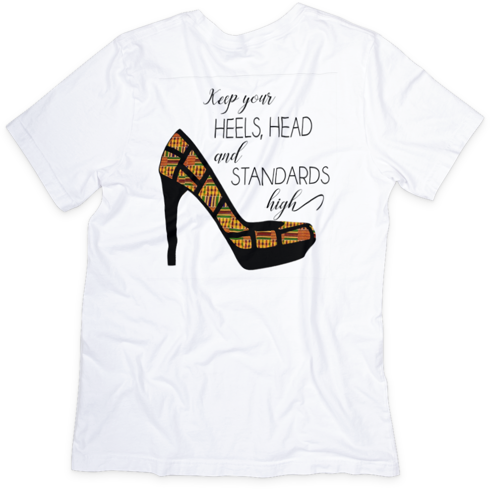 High Standards T-shirt - Empowering Message, Soft Cotton, Unisex Fit - Two Anointed Hands