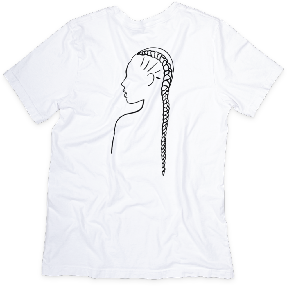 Braid T-shirt - Celebrating Natural Hair, Soft Cotton, Unisex Fit - Two Anointed Hands