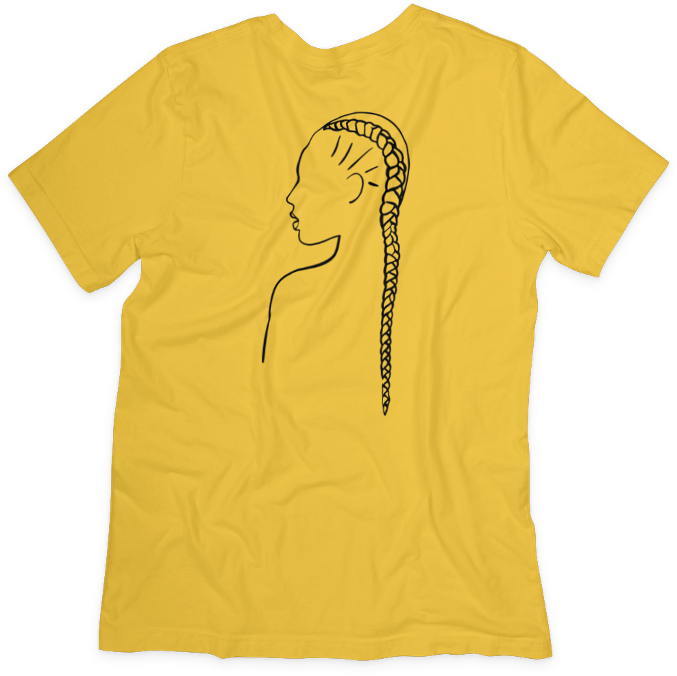 Braid T-shirt - Celebrating Natural Hair, Soft Cotton, Unisex Fit - Two Anointed Hands