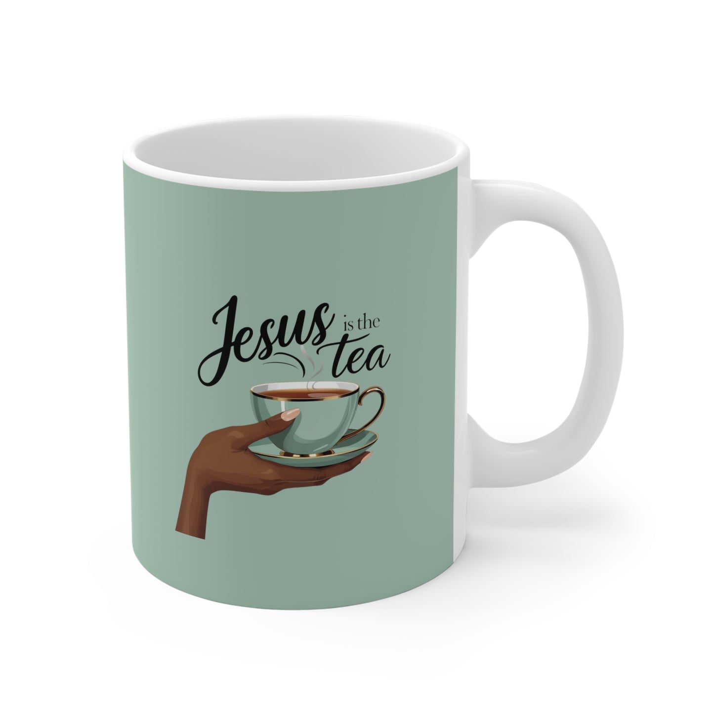 Jesus Is the Tea Ceramic Mug — Faith & Tea 11oz