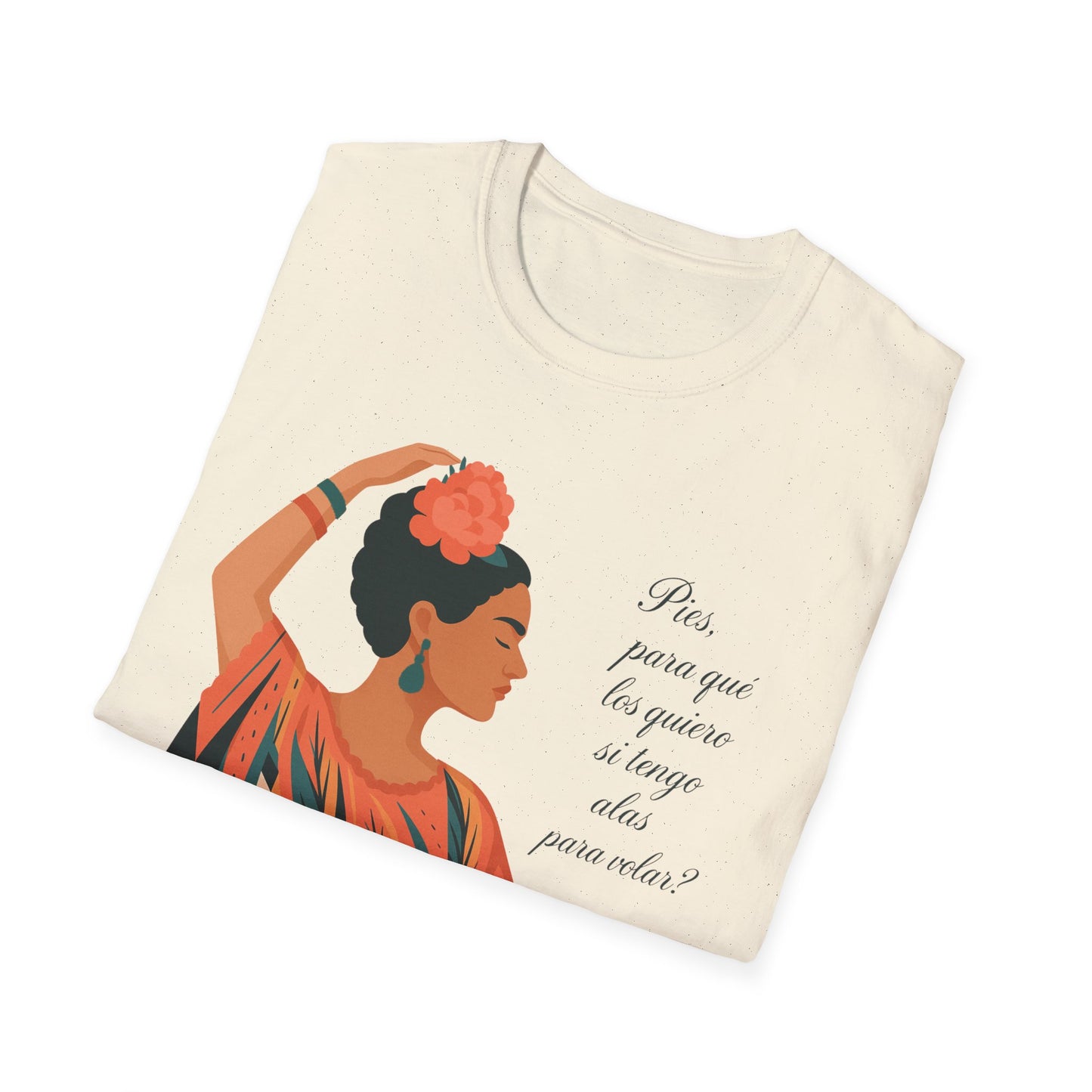 Frida Kahlo Inspired Unisex Softstyle T-Shirt - Empowering Art Tee