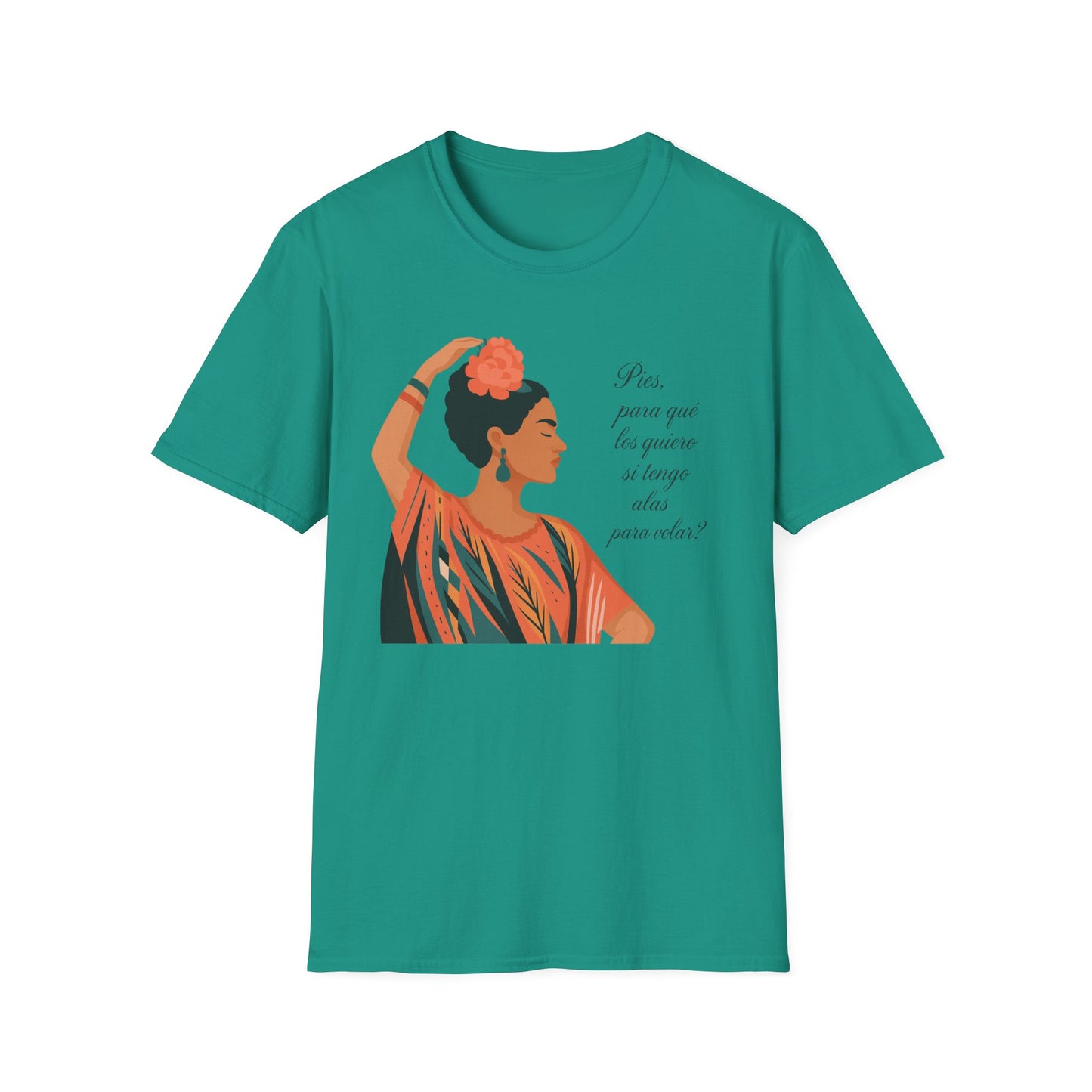 Frida Kahlo Inspired Unisex Softstyle T-Shirt - Empowering Art Tee