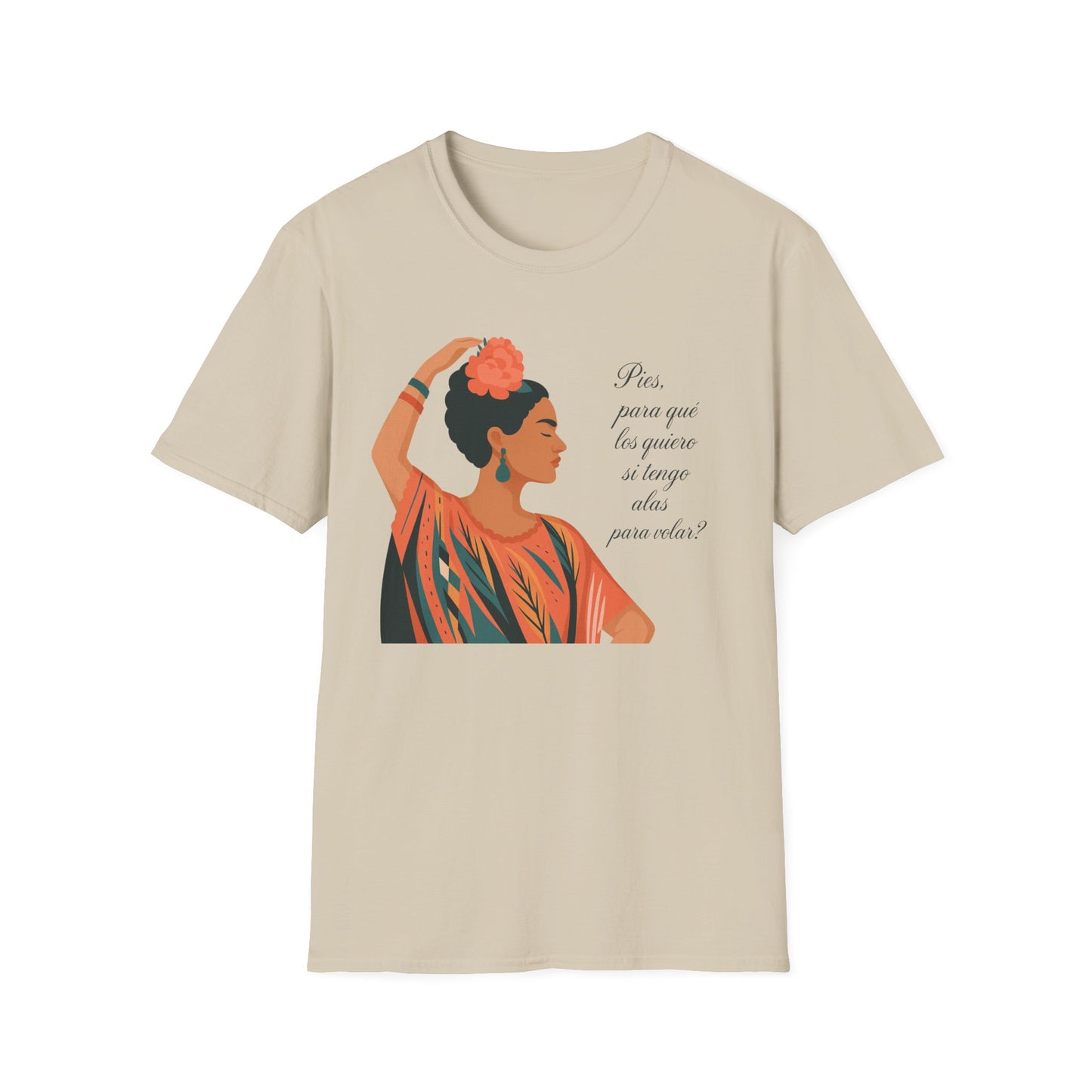 Frida Kahlo Inspired Unisex Softstyle T-Shirt - Empowering Art Tee