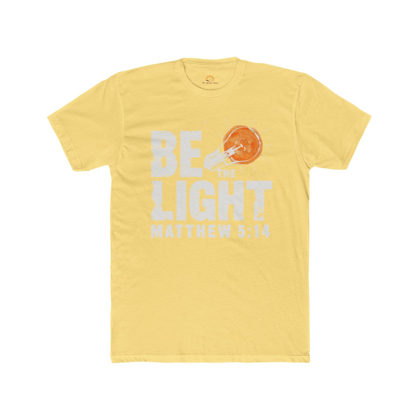 Inspirational Unisex Cotton Crew Tee - Be The Light, Motivational Shirt, Faith-Based Apparel, Gift for Christians, Everyday Wear