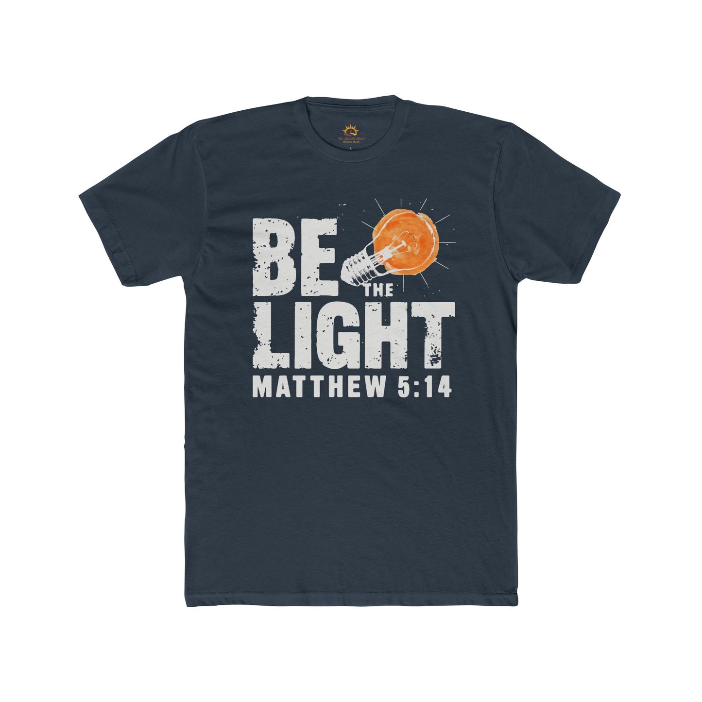 Inspirational Unisex Cotton Crew Tee - Be The Light, Motivational Shirt, Faith-Based Apparel, Gift for Christians, Everyday Wear