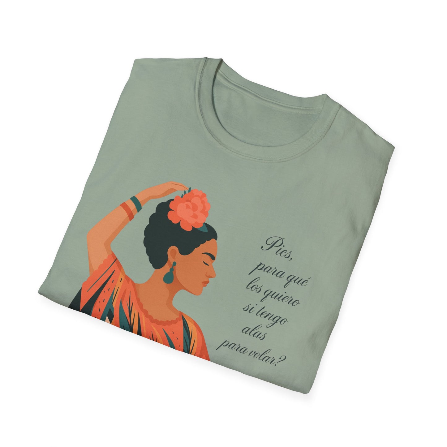 Frida Kahlo Inspired Unisex Softstyle T-Shirt - Empowering Art Tee
