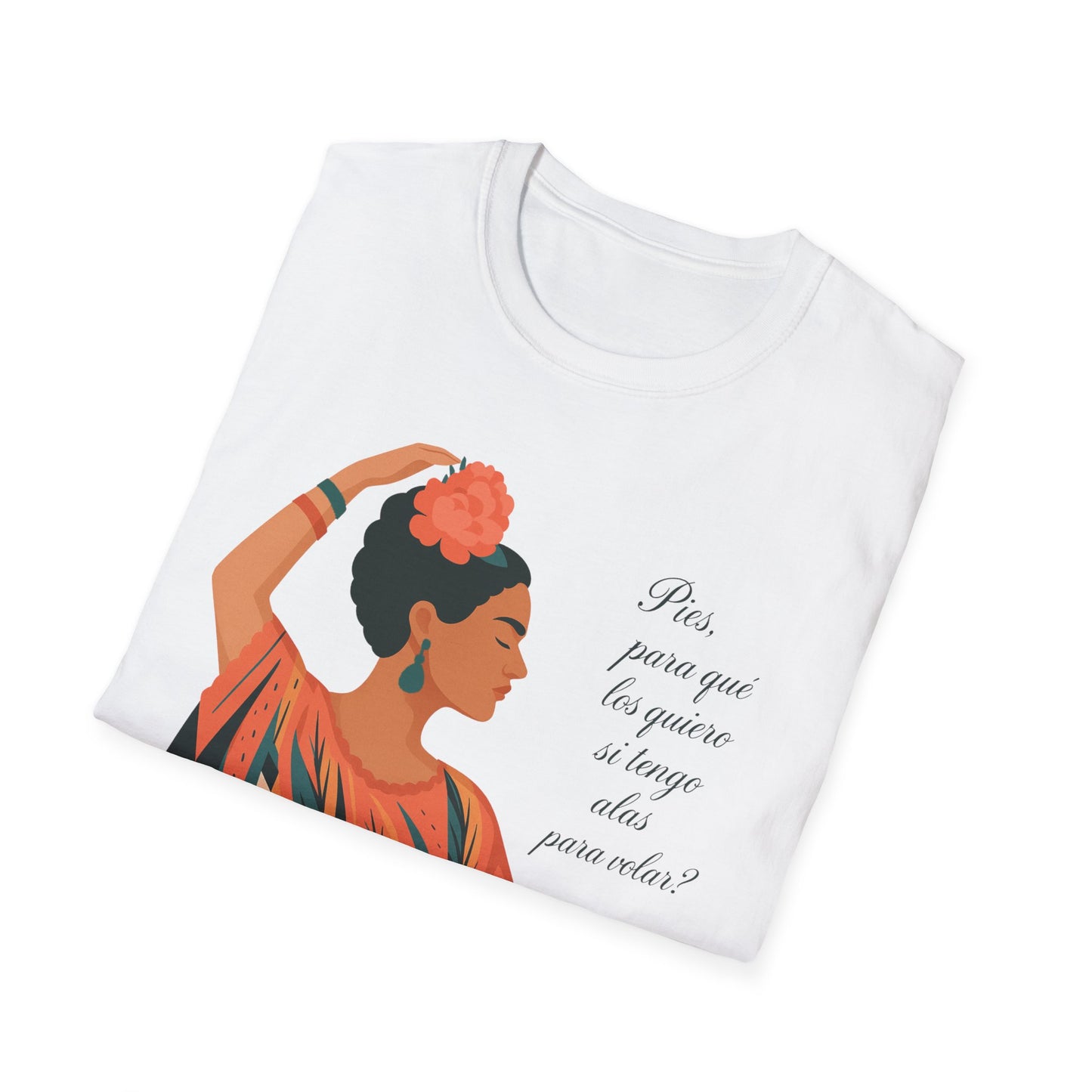 Frida Kahlo Inspired Unisex Softstyle T-Shirt - Empowering Art Tee