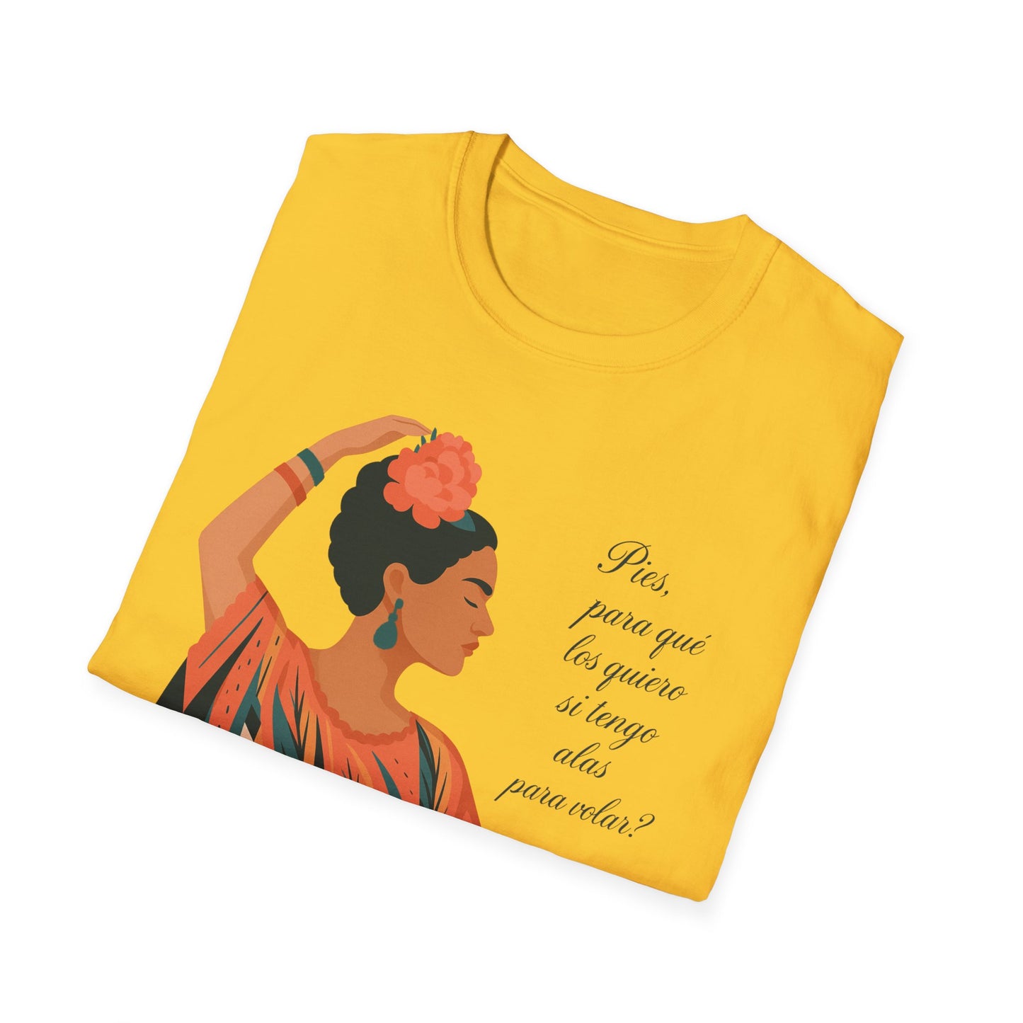 Frida Kahlo Inspired Unisex Softstyle T-Shirt - Empowering Art Tee