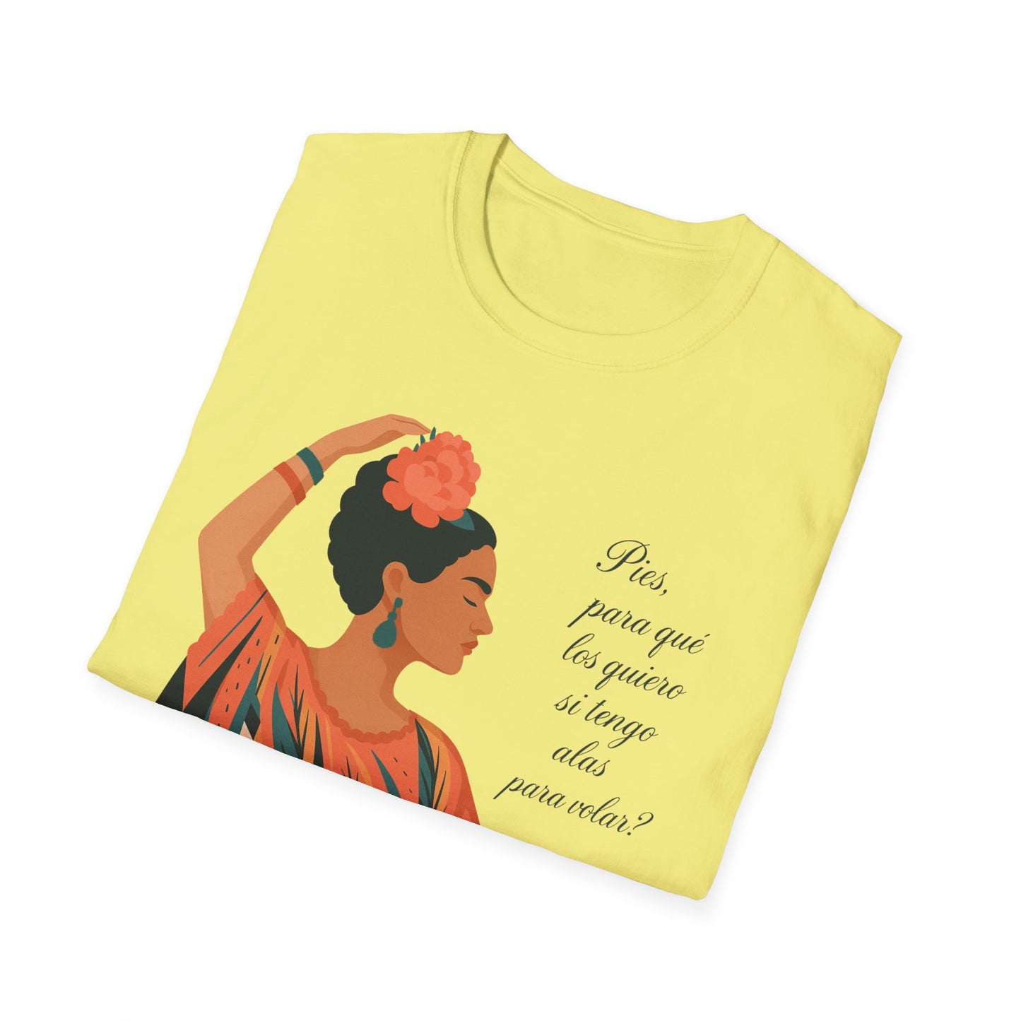 Frida Kahlo Inspired Unisex Softstyle T-Shirt - Empowering Art Tee