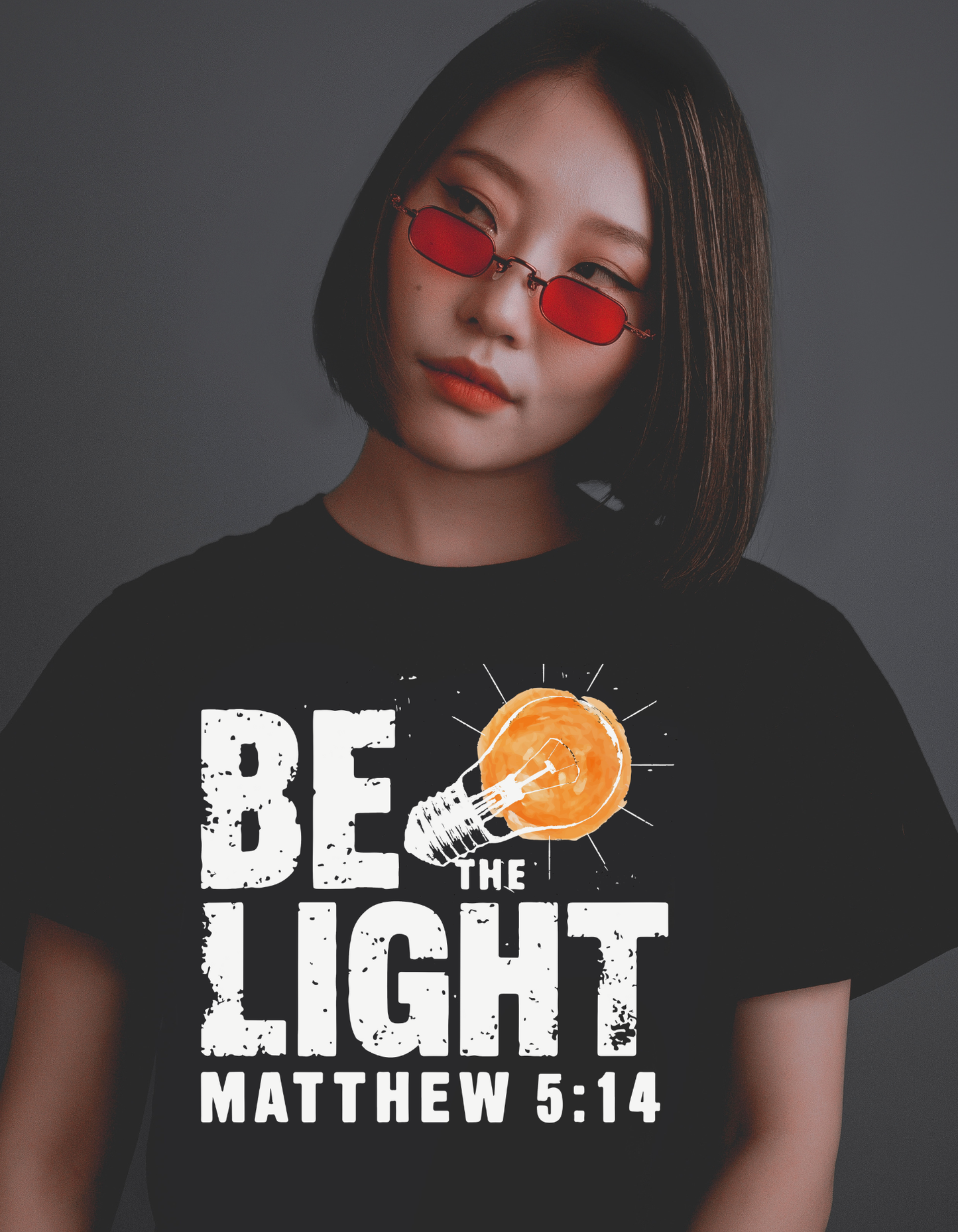 Inspirational Unisex Cotton Crew Tee - Be The Light, Motivational Shirt, Faith-Based Apparel, Gift for Christians, Everyday Wear