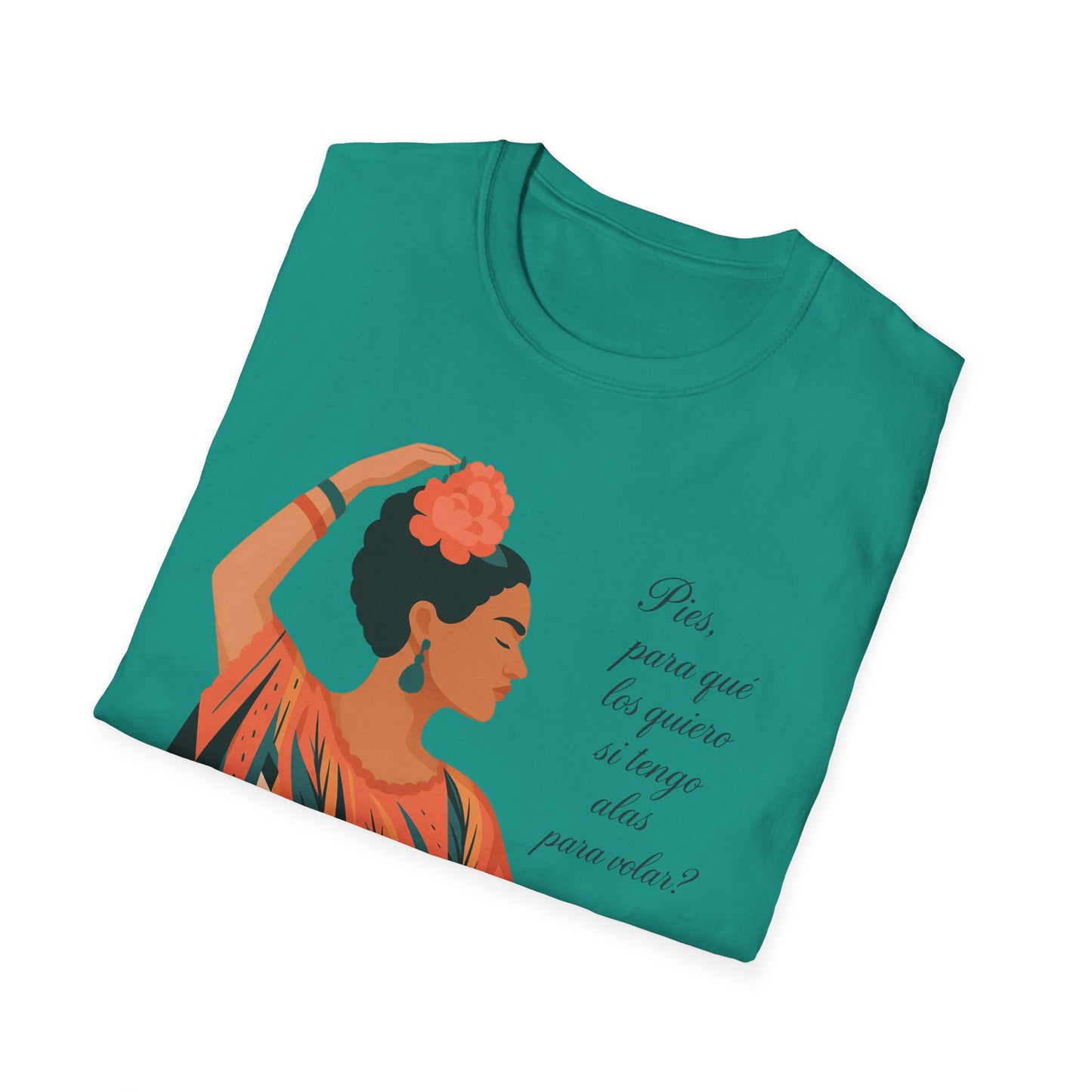 Frida Kahlo Inspired Unisex Softstyle T-Shirt - Empowering Art Tee
