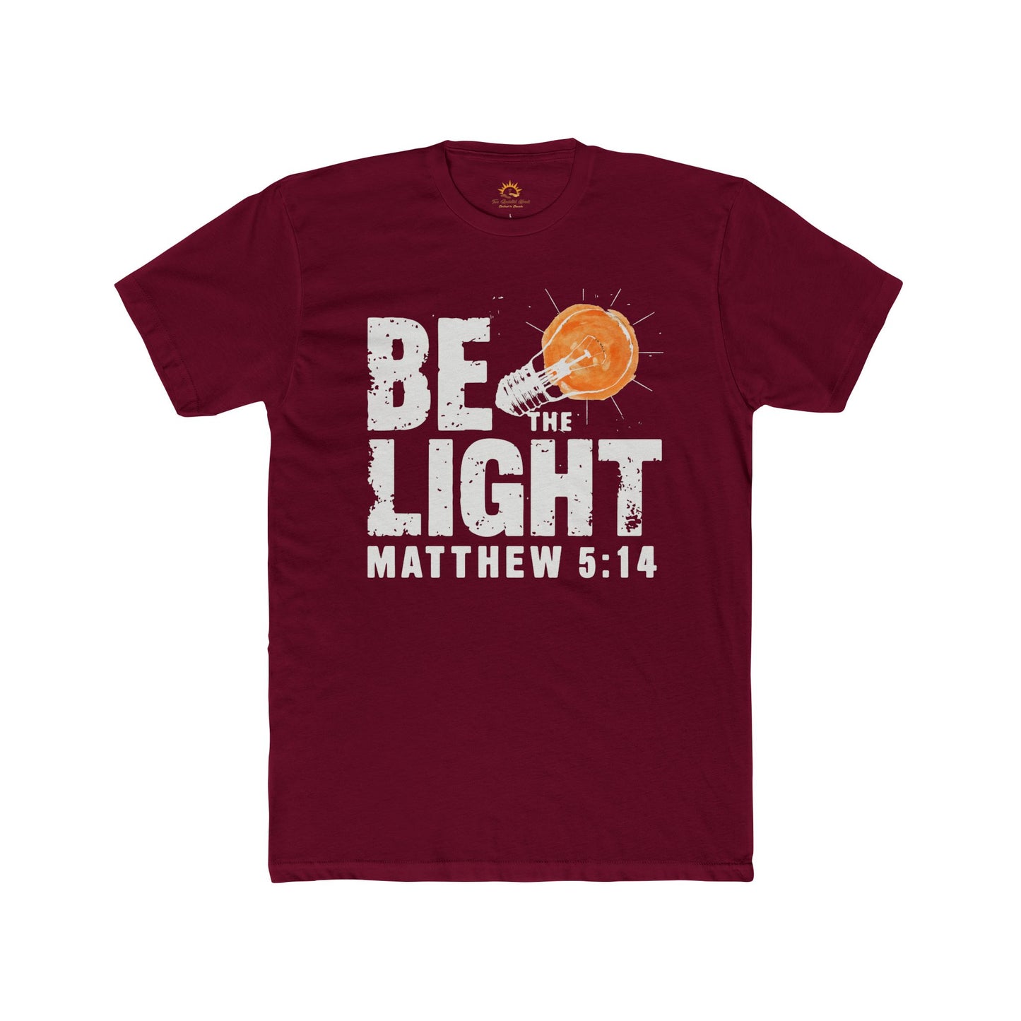 Inspirational Unisex Cotton Crew Tee - Be The Light, Motivational Shirt, Faith-Based Apparel, Gift for Christians, Everyday Wear