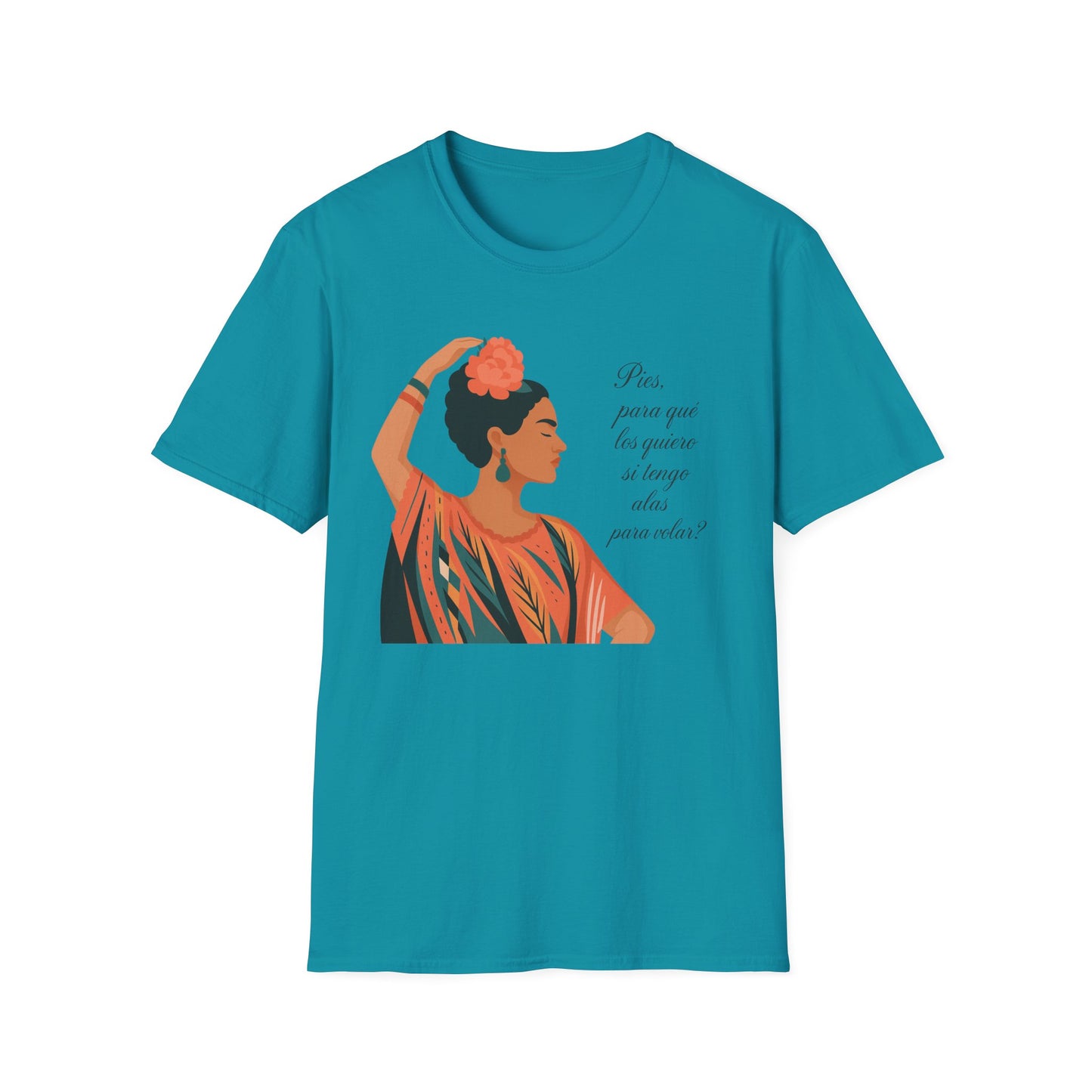 Frida Kahlo Inspired Unisex Softstyle T-Shirt - Empowering Art Tee