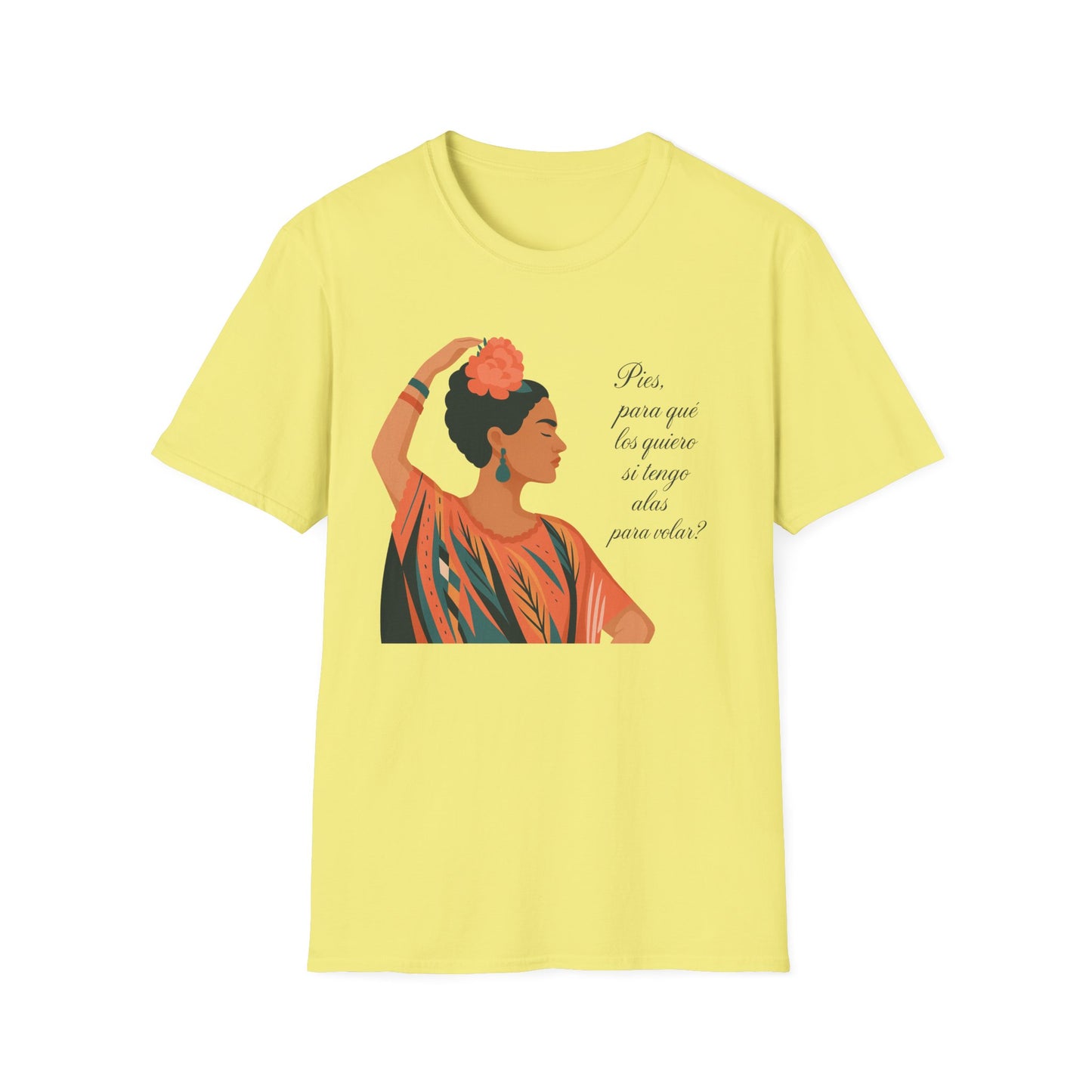 Frida Kahlo Inspired Unisex Softstyle T-Shirt - Empowering Art Tee