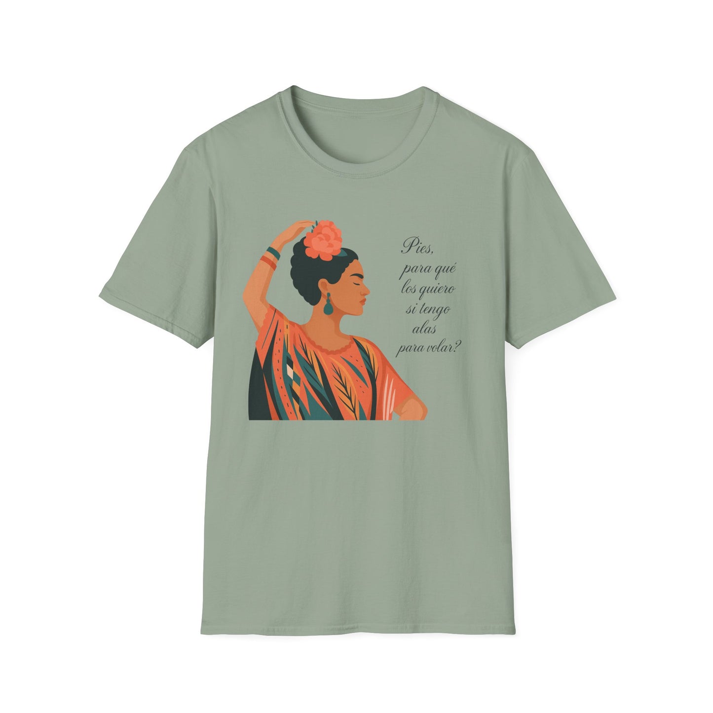 Frida Kahlo Inspired Unisex Softstyle T-Shirt - Empowering Art Tee