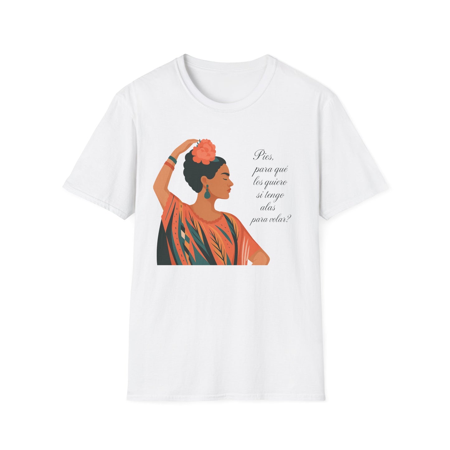 Frida Kahlo Inspired Unisex Softstyle T-Shirt - Empowering Art Tee