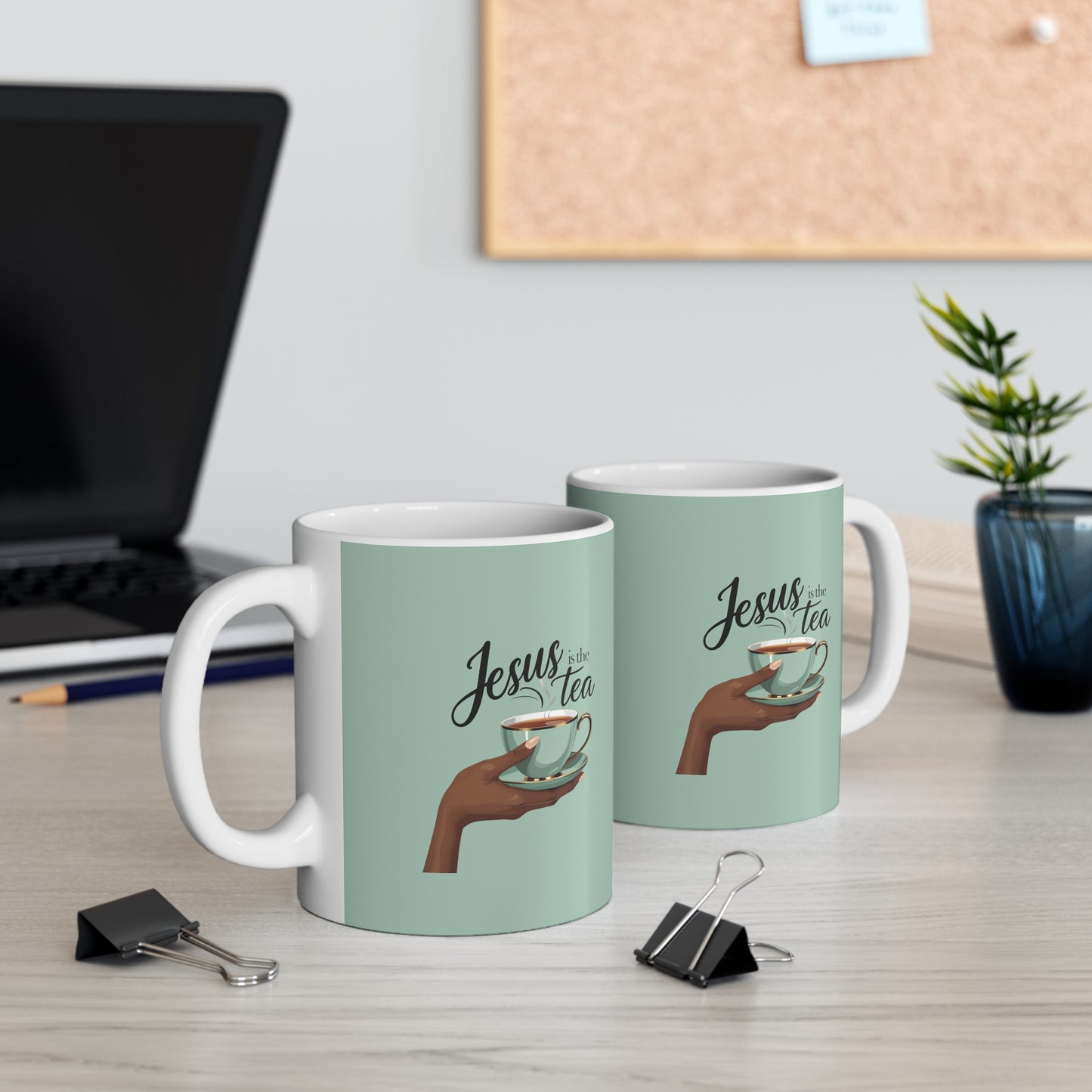 Jesus Is the Tea Ceramic Mug — Faith & Tea 11oz