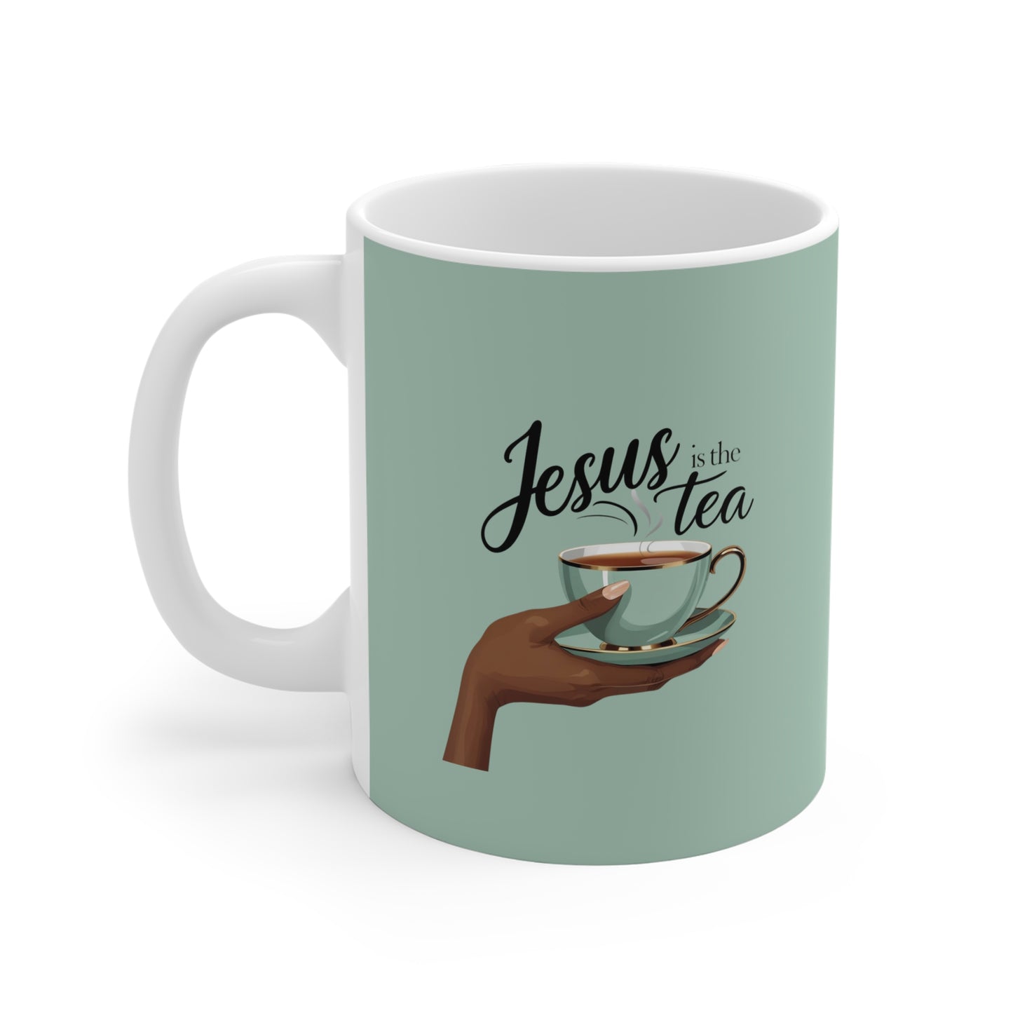 Jesus Is the Tea Ceramic Mug — Faith & Tea 11oz