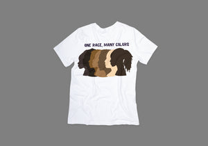 Two Anointed Hands - One Race Many Colors T-shirt