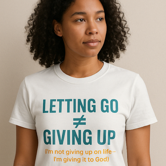 Inspirational Letting Go Unisex Jersey Tee, Motivational T-Shirt, Self-Care Apparel, Gift for Friends, Mindfulness Shirt