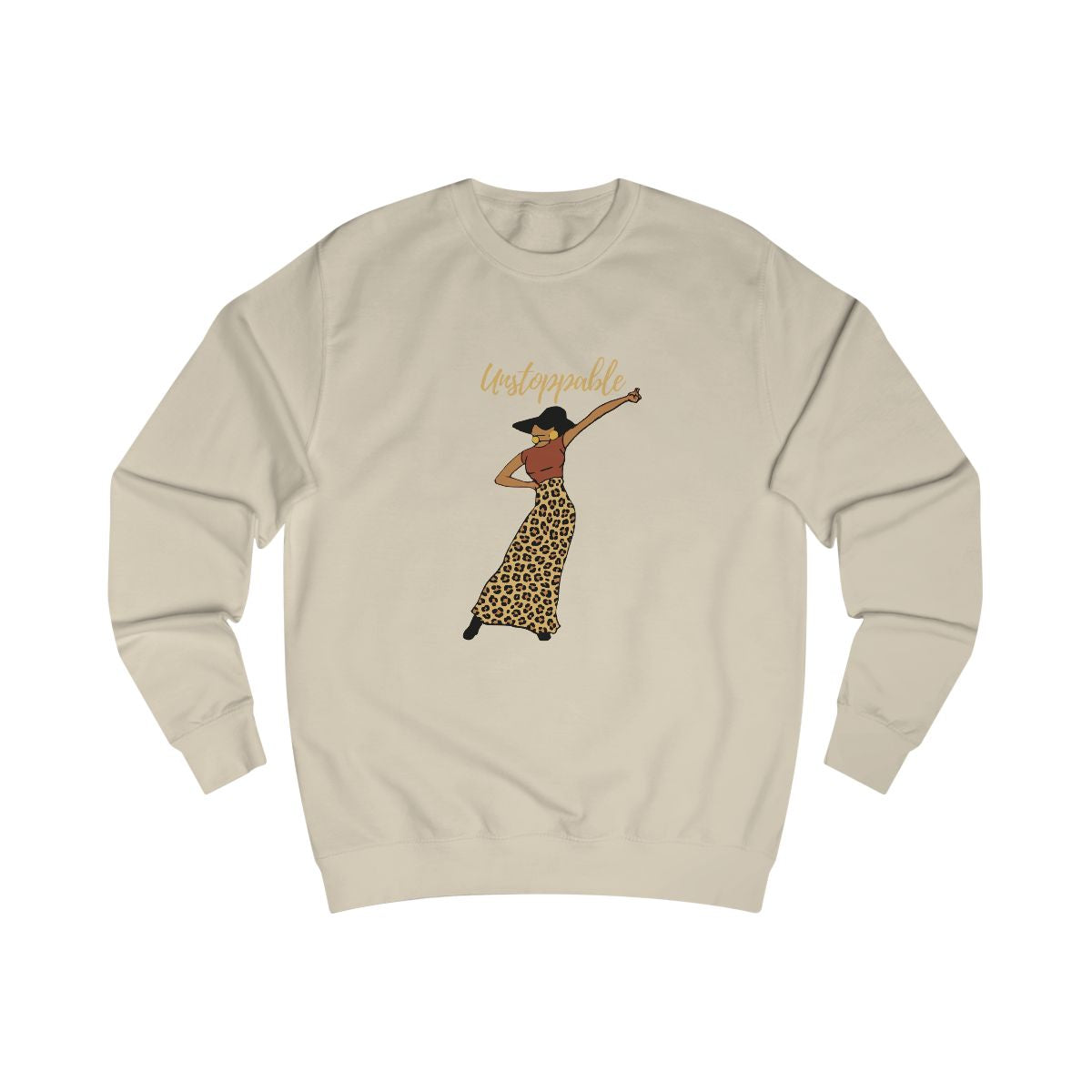 Unstoppable Women’s Graphic T-Shirt | African American Woman Art Tee | Black Woman Empowerment Shirt, Woman Tee, Women’s Statement Tee