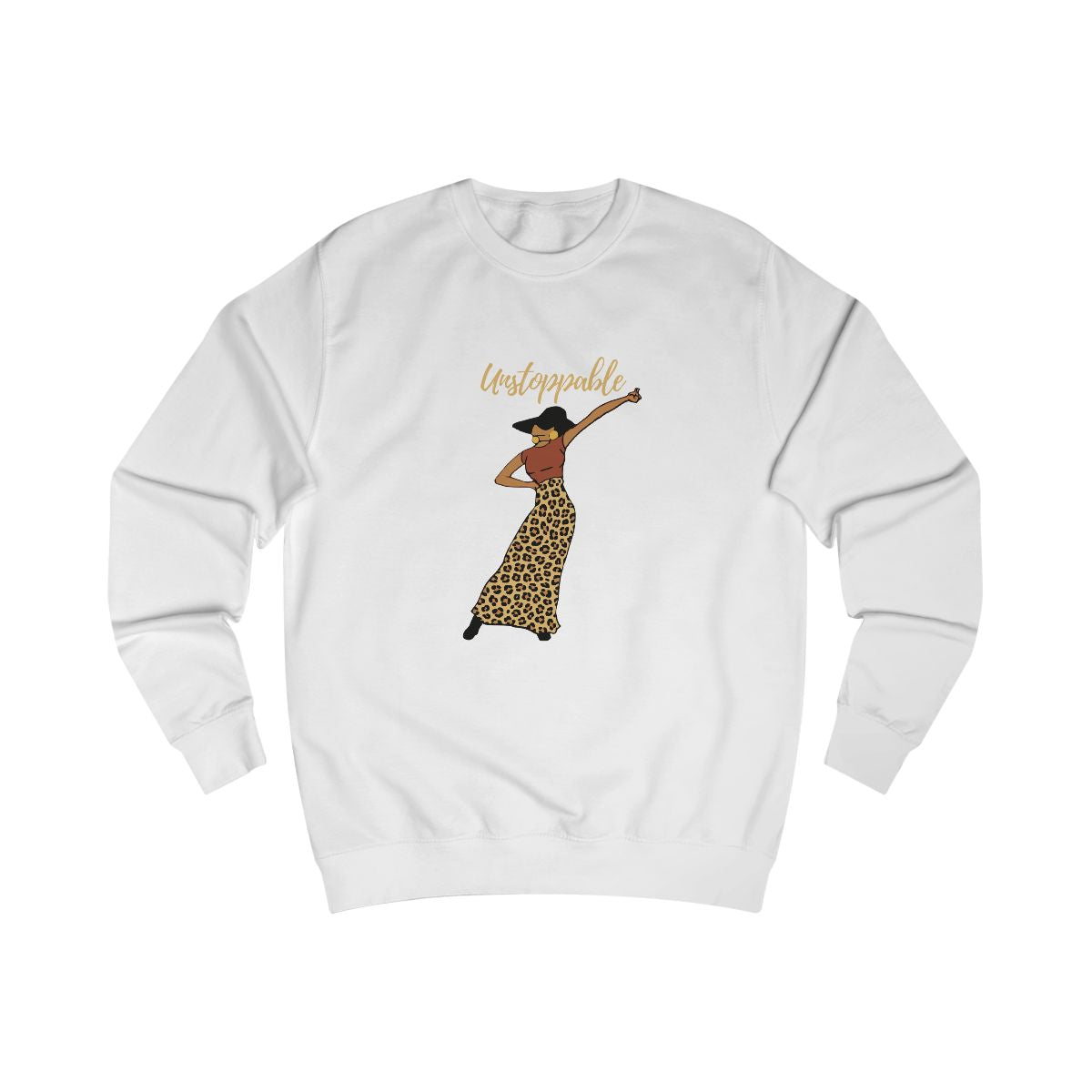 Unstoppable Women’s Graphic T-Shirt | African American Woman Art Tee | Black Woman Empowerment Shirt, Woman Tee, Women’s Statement Tee