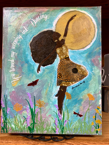 Two Anointed Hands - Dancing by the Moon Canvas Art
