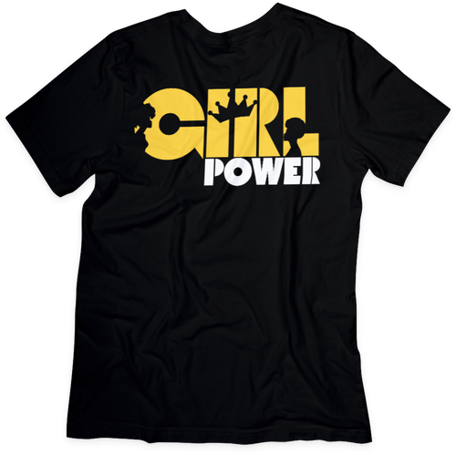 Two Anointed Hands - Girl Power T-shirt - Black