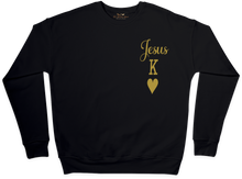 Load image into Gallery viewer, Jesus King of Hearts Sweatshirt