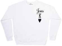Load image into Gallery viewer, Jesus King of Hearts Sweatshirt